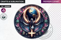 Womens day Clipart, 8th of march, Feminine symbol girl Product Image 1