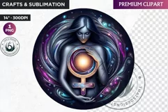 Womens day Clipart, 8th of march, Feminine symbol girl Product Image 1