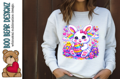 Rainbow Easter Bunny Clipart Product Image 1