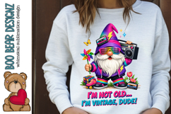I'm Not old, I'm Vintage Dude. Gnome Clipart Product Image 1