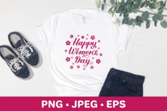 Happy Women’s Day hand lettered sublimation design Product Image 2