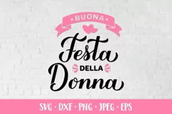 Buona Festa della Donna SVG. Happy Womens Day in Italian Product Image 1