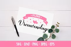 Vrouwendag SVG. Happy Women’s Day in Dutch Product Image 2