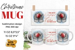 Cozy Christmas sublimation mug bundle. 6 design 11 oz,15 oz Product Image 7