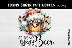 It's the Most Wonderful Time for a Beer JPG|PNG Sublimation Product Image 1