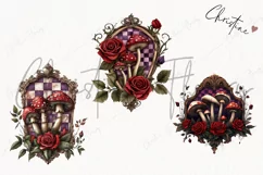 Wonderland Badges Clipart | Fairytale PNG Product Image 3