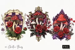 Wonderland Badges Clipart | Fairytale PNG Product Image 1