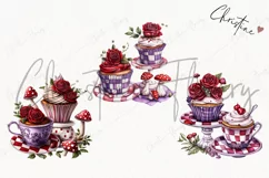 Wonderland Cupcakes Clipart | Fairytale PNG Product Image 3