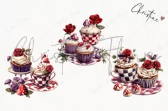 Wonderland Cupcakes Clipart | Fairytale PNG Product Image 3