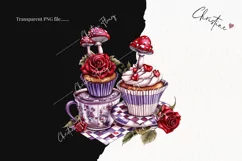 Wonderland Cupcakes Clipart | Fairytale PNG Product Image 2