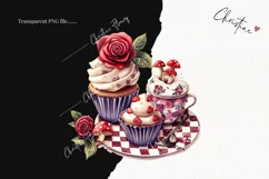 Wonderland Cupcakes Clipart | Fairytale PNG Product Image 2