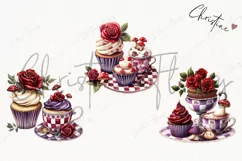 Wonderland Cupcakes Clipart | Fairytale PNG Product Image 3