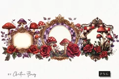 Wonderland Labels Clipart | Fairytale PNG Product Image 1