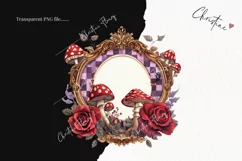 Wonderland Labels Clipart | Fairytale PNG Product Image 2