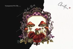 Wonderland Labels Clipart | Fairytale PNG Product Image 2