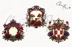 Wonderland Labels Clipart | Fairytale PNG Product Image 3
