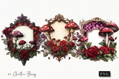 Wonderland Labels Clipart | Fairytale PNG Product Image 1