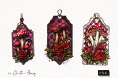Wonderland Tags Clipart | Fairytale PNG Product Image 1