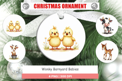 Wonky Barnyard Babies Ornament Product Image 1