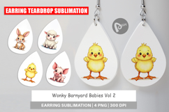 Wonky Barnyard Babies Earring Product Image 1