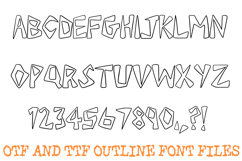 Wonky Blocks Alphabet Lettering Font Graffiti ABC OTF TTF Product Image 2