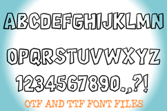 Wonky Graffiti Cutout Handwriting Alphabet Lettering ABC Text Font OTF by Squeeb Creative 1