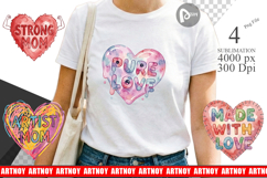 Imperfect Heart Sublimation Product Image 1
