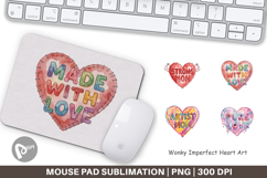 Imperfect Heart Mouse Pad Product Image 1