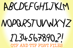 Wonky Kid Playtime Letters Alphabet ABC Text Font Hand Drawn Product Image 2