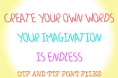 Wonky Kid Playtime Letters Alphabet ABC Text Font Hand Drawn Product Image 3