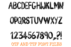 Wonky Sketch Doodle Cartoon Lettering ABC Font Typeface OTF Product Image 2