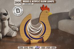 Wood &amp; Acrylic Glow Lamps Laser Cut Bundle | Home Décor SVG Product Image 9