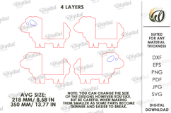 3D Animal holders Bundle Lasercut. Stand SVG. Desk organizer Product Image 3