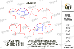 3D Book Holder Laser Cut. Turtle stand SVG Product Image 2