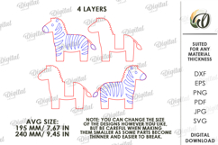 3D Book Holder Laser Cut. Zebra stand SVG Product Image 2