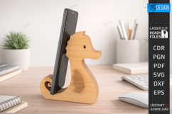 Animal Phone Stand Laser Cut | Multilayer Phone Holder SVG Product Image 1