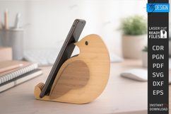 Animal Phone Stand Laser Cut | Multilayer Phone Holder SVG Product Image 1