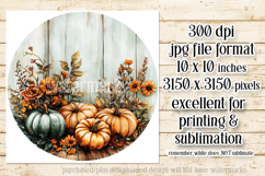 Autumn Wind Spinner, Sublimation Autumn Round Design, r2 Product Image 2