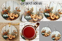 Autumn Wind Spinner, Sublimation Autumn Round Design, r2 Product Image 3
