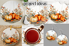 Autumn Wind Spinner, Sublimation Autumn Round Design, r3 Product Image 3