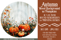 Autumn Wind Spinner, Sublimation Autumn Round Design, r4 Product Image 1