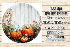 Autumn Wind Spinner, Sublimation Autumn Round Design, r4 Product Image 2