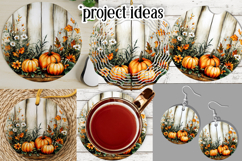 Autumn Wind Spinner, Sublimation Autumn Round Design, r5 Product Image 3