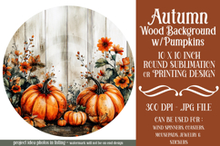Autumn Wind Spinner, Sublimation Autumn Round Design, r6 Product Image 1