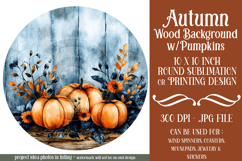 Autumn Wind Spinner, Sublimation Autumn Round Design, r7 Product Image 1