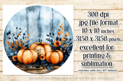 Autumn Wind Spinner, Sublimation Autumn Round Design, r7 Product Image 2