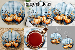 Autumn Wind Spinner, Sublimation Autumn Round Design, r7 Product Image 3