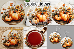 Autumn Wind Spinner, Sublimation Autumn Round Design, r8 Product Image 3