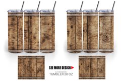Wood Barrel Texture Tumbler Sublimation Wrap Product Image 3