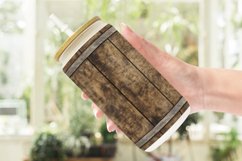 Glass Can Wraps Wood Barrel Texture Product Image 2